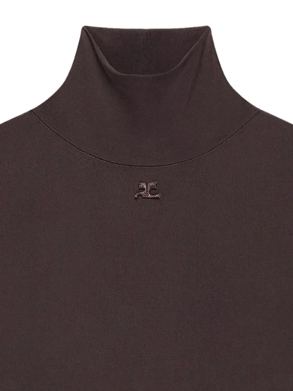 Courrèges Top met logopatch Rood