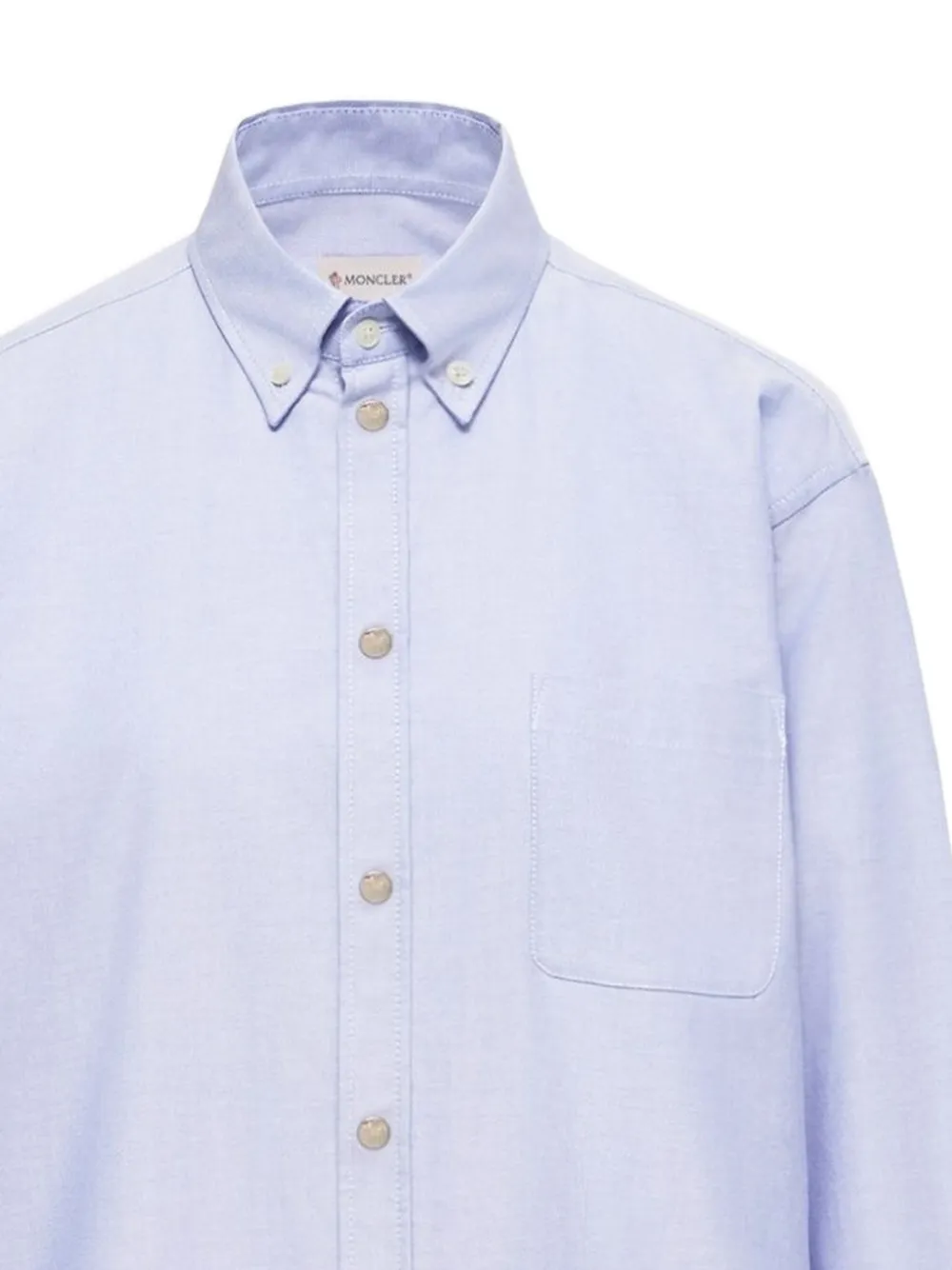 Moncler Button-down oervhemd met borstzak Blauw