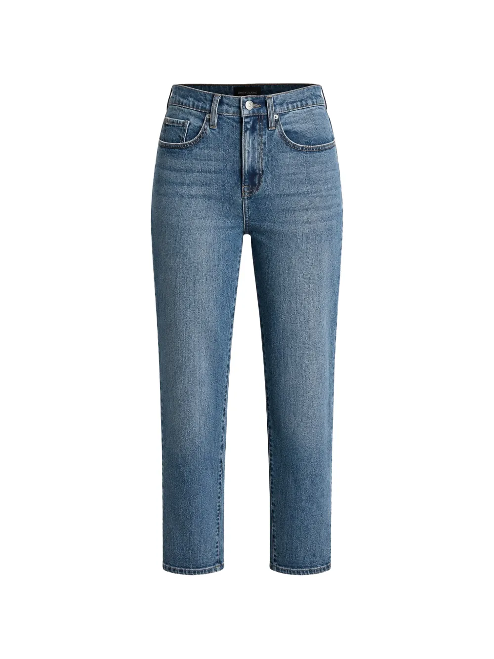 DKNY high-rise straight-leg jeans - Blu