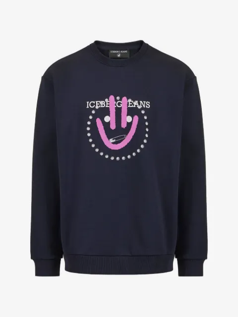 Iceberg embellished graphic-print sweatshirt