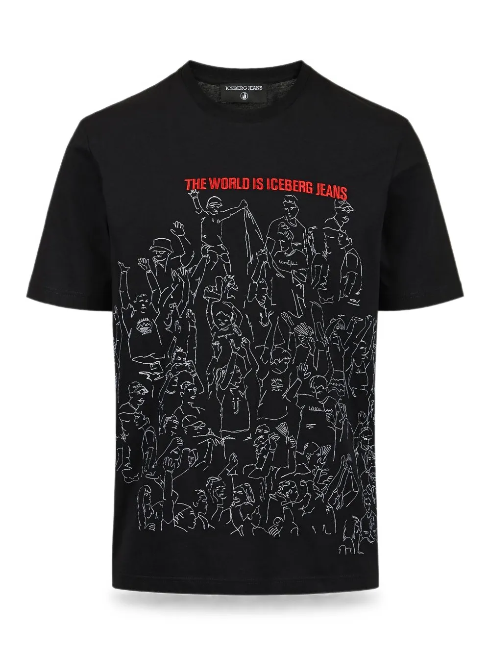 Iceberg T-shirt met print Zwart