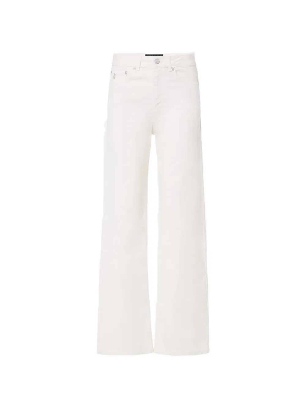 Iceberg logo-plaque wide-leg jeans - Bianco