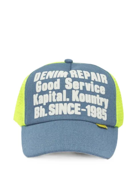KAPITAL logo-print mesh-panel baseball cap