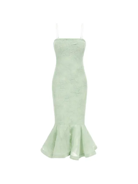 ROTATE BIRGER CHRISTENSEN floral-jacquard sleeveless maxi dress