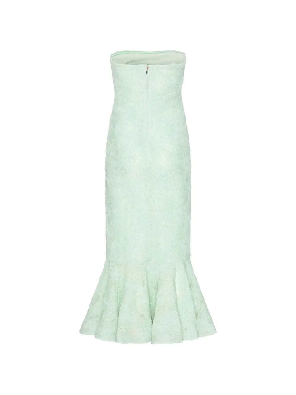 ROTATE BIRGER CHRISTENSEN Maxi-jurk met bloemjacquard Groen