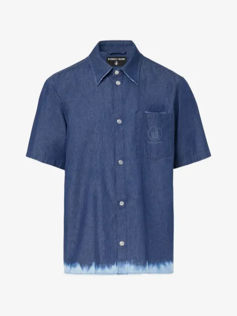 Iceberg bleached-effect short-sleeve shirt