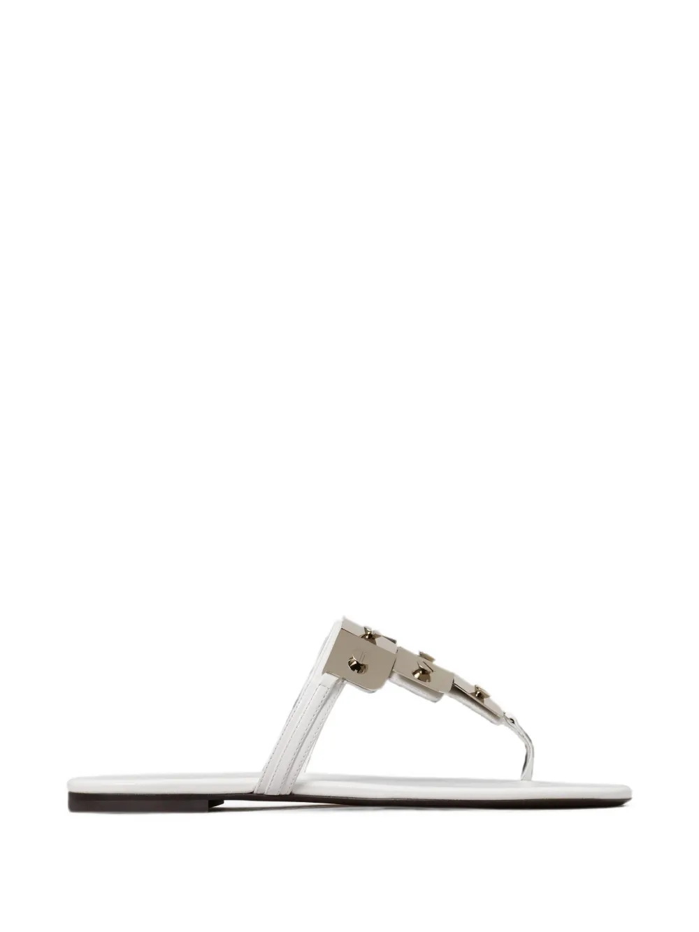 Tory Burch Capri metal-embellished sandals Wit