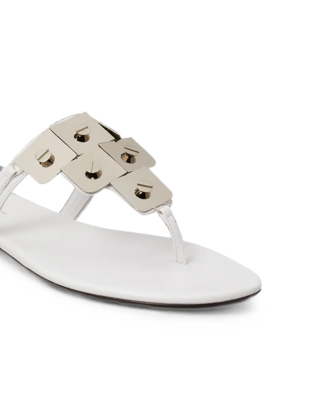 Tory Burch Capri metal-embellished sandals Wit