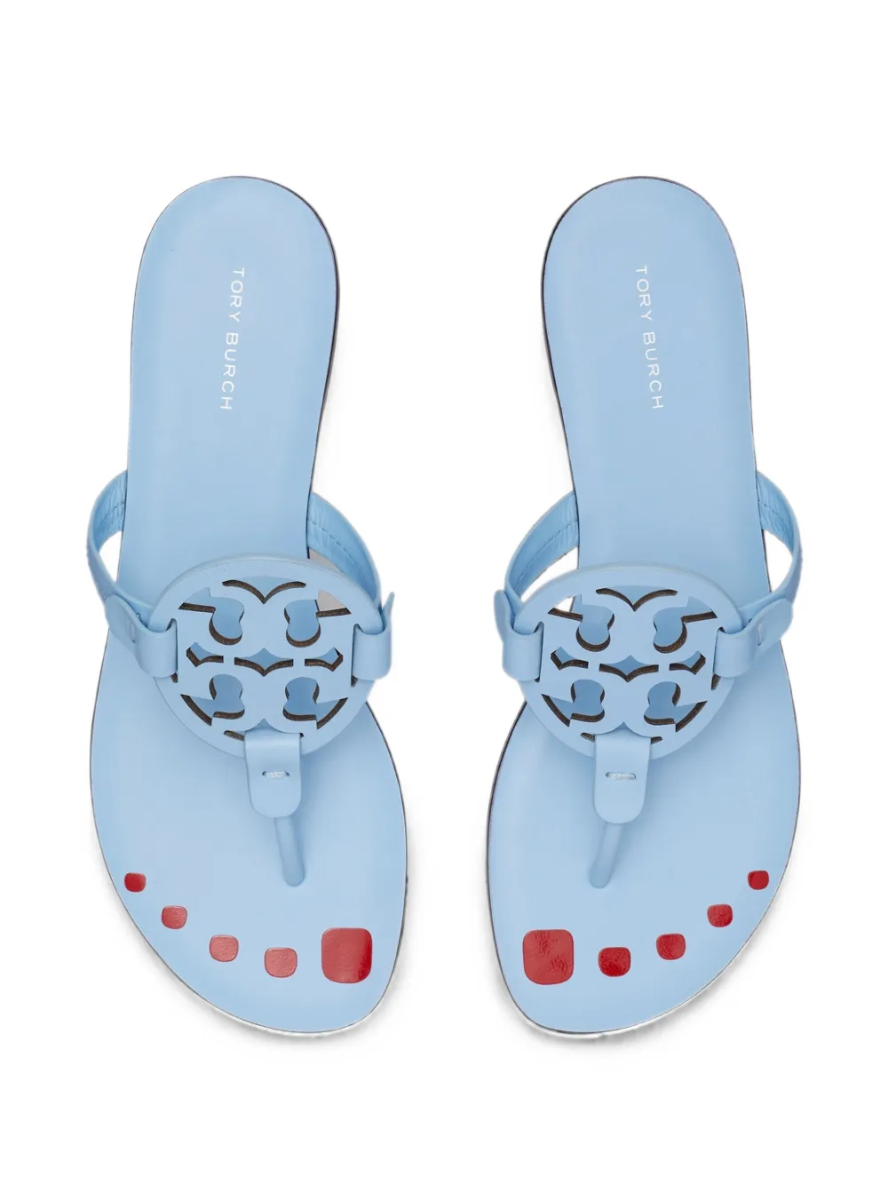 Tory Burch Miller nail-polish sandals Blauw