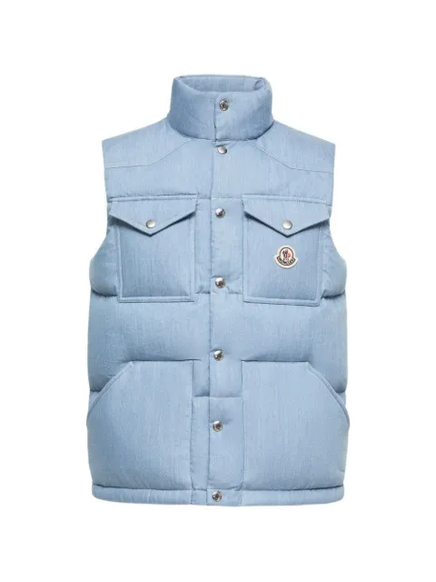 Moncler Ervional padded logo-patch vest