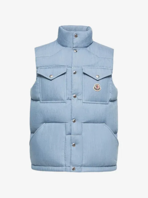 Moncler Ervional padded logo-patch vest