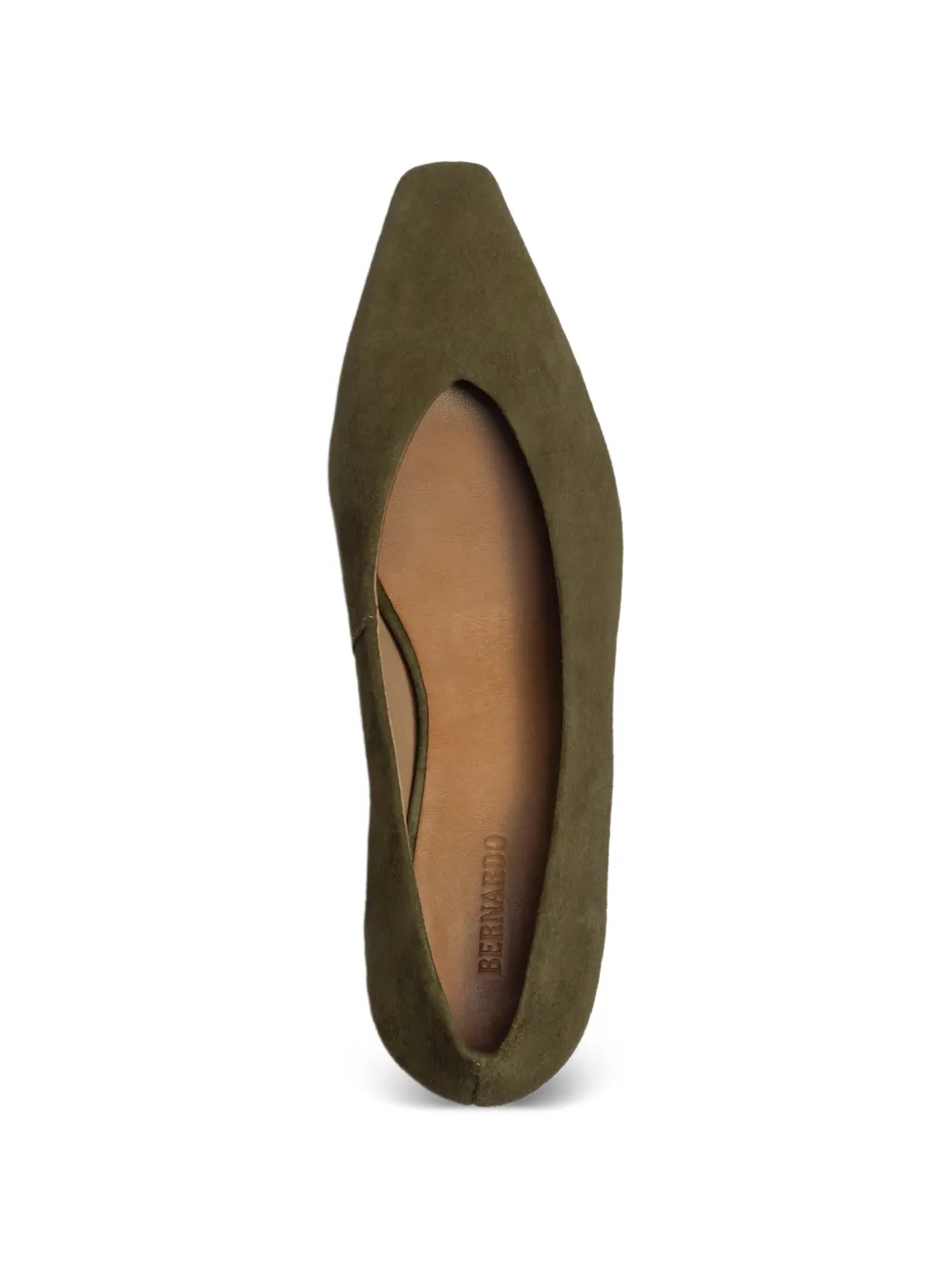 Bernardo Chiara pumps met vierkante neus Groen