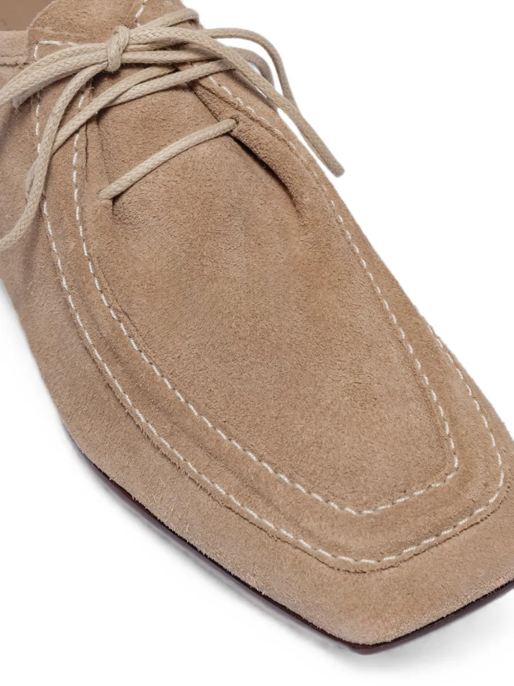 Bernardo Tate derby schoenen met vierkant montuur Beige