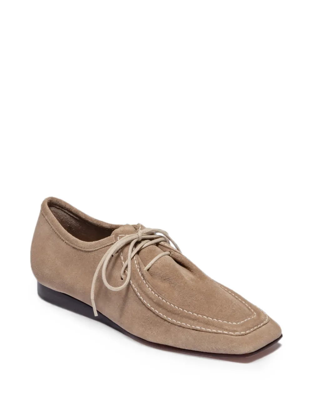 Bernardo Tate derby schoenen met vierkant montuur Beige