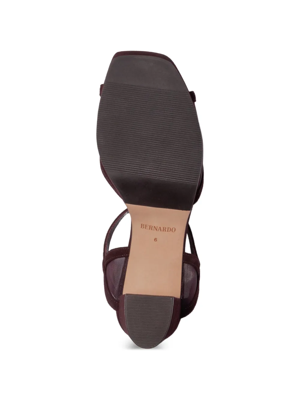 Bernardo Celeste sandalen met plateauzool Bruin
