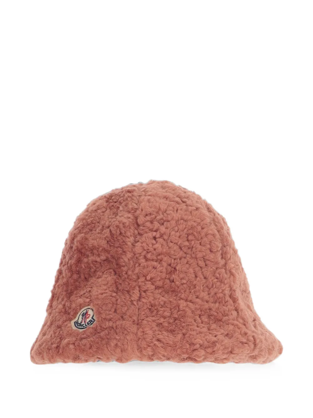 Moncler Enfant Teddy vissershoed met logo-patch Roze