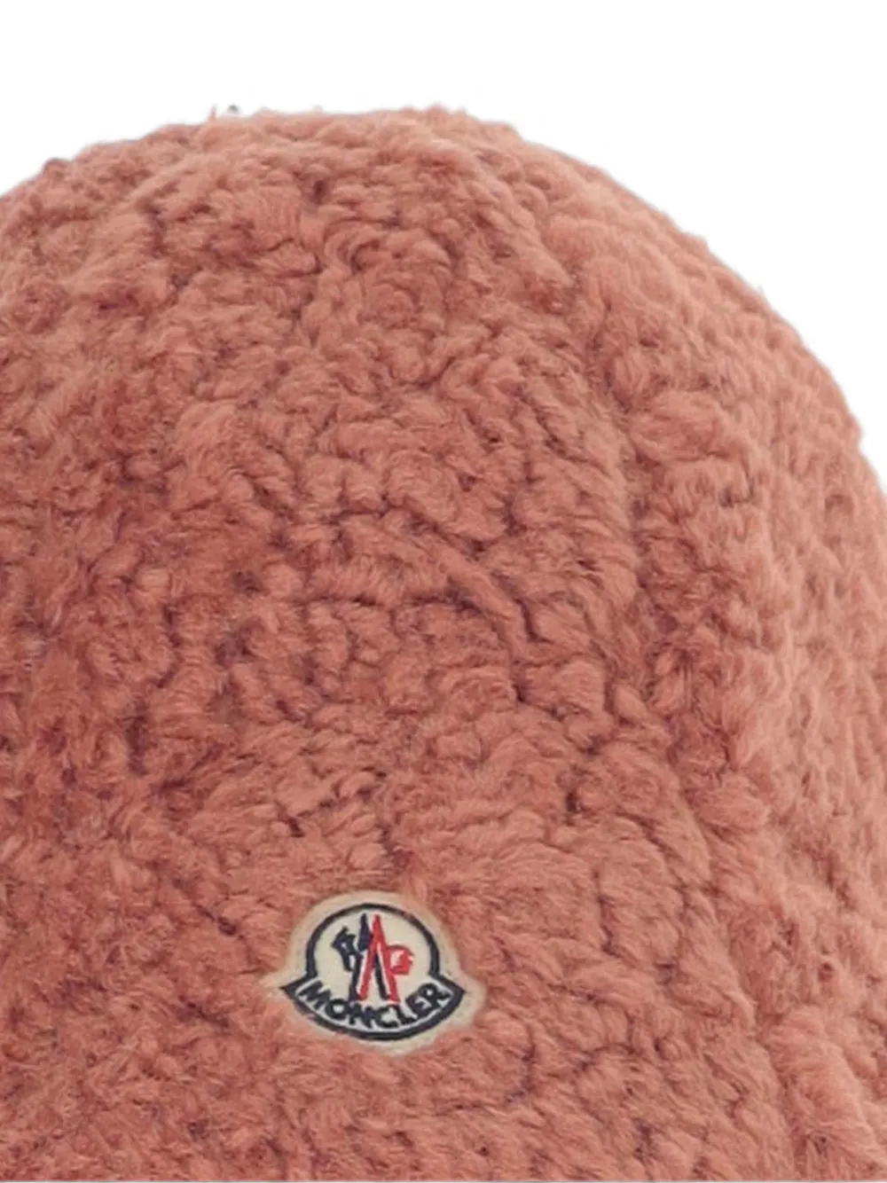 Moncler Enfant Teddy vissershoed met logo-patch Roze