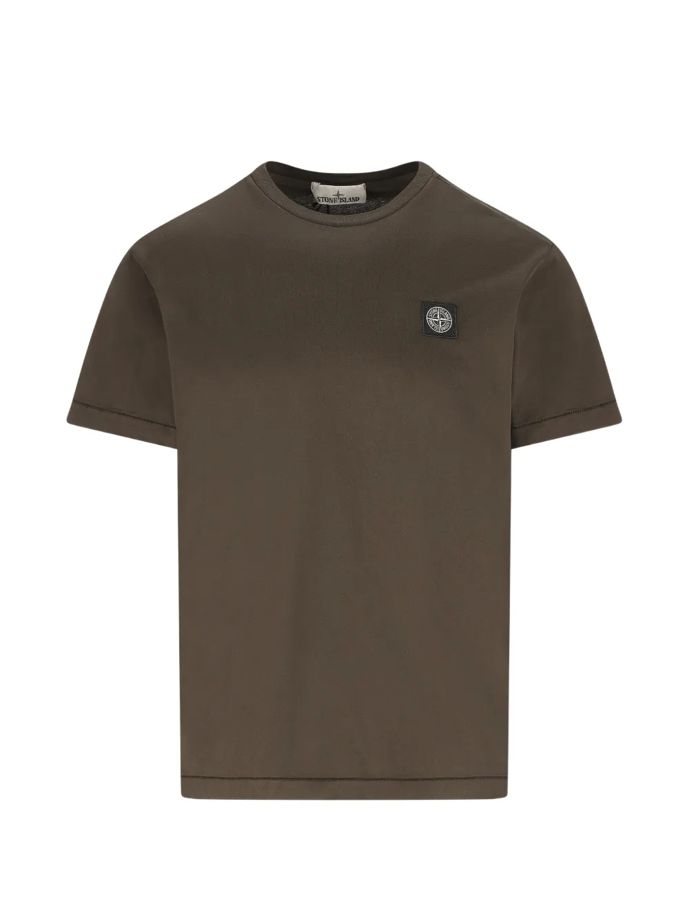 Stone Island logo-patch short-sleeve T-shirt - Grün