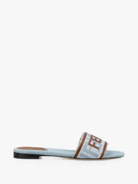 FENDI Sunshine logo-patch sandals