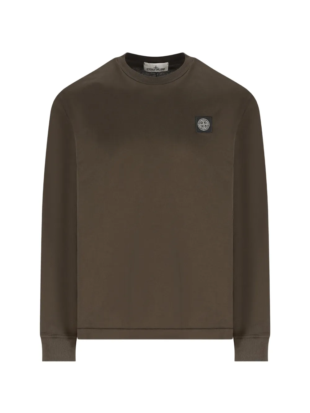 Stone Island logo-patch sweatshirt - Grün