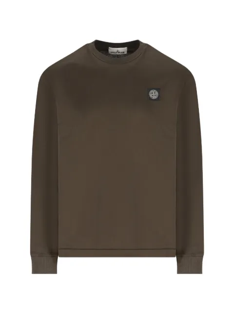 Stone Island sudadera con parche del logo