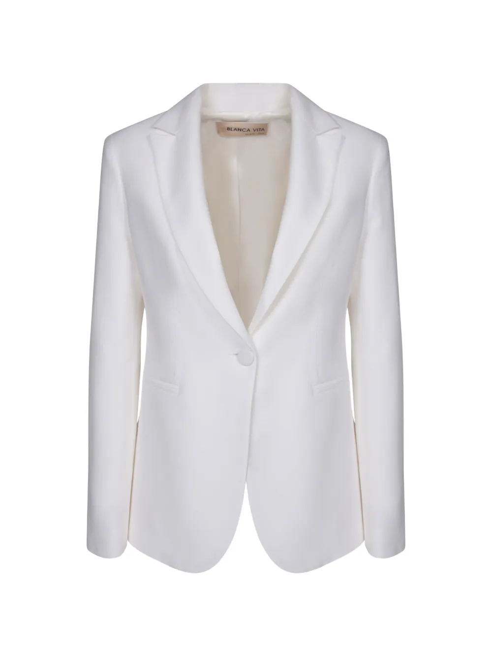 Blanca Vita Einreihiger Blazer - Weiß