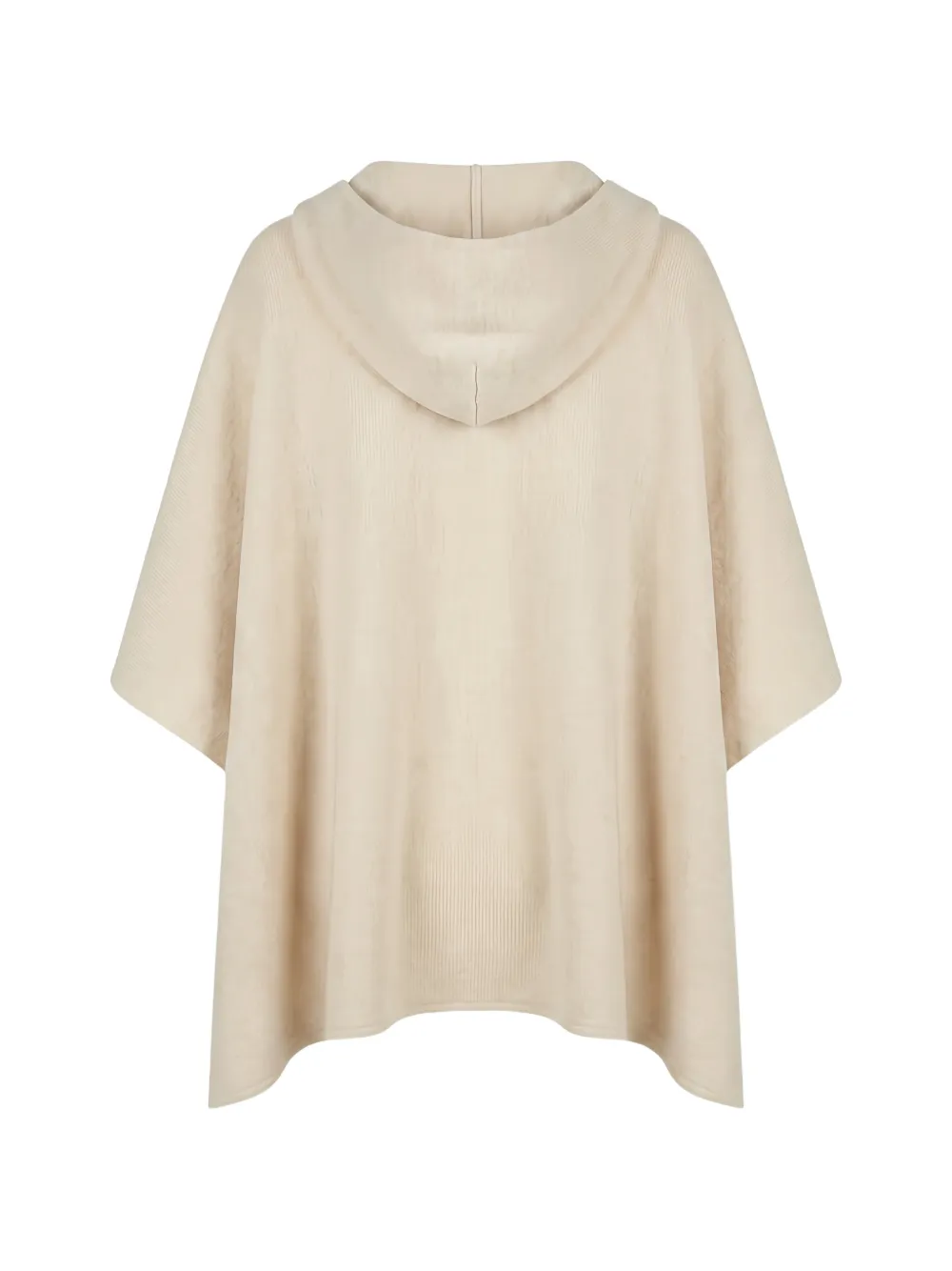 Fendi Kids Poncho met capuchon en FF-logo Beige