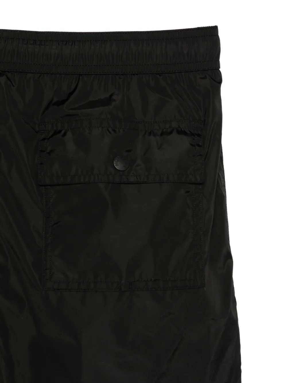 Moncler logo-patch swim shorts Zwart