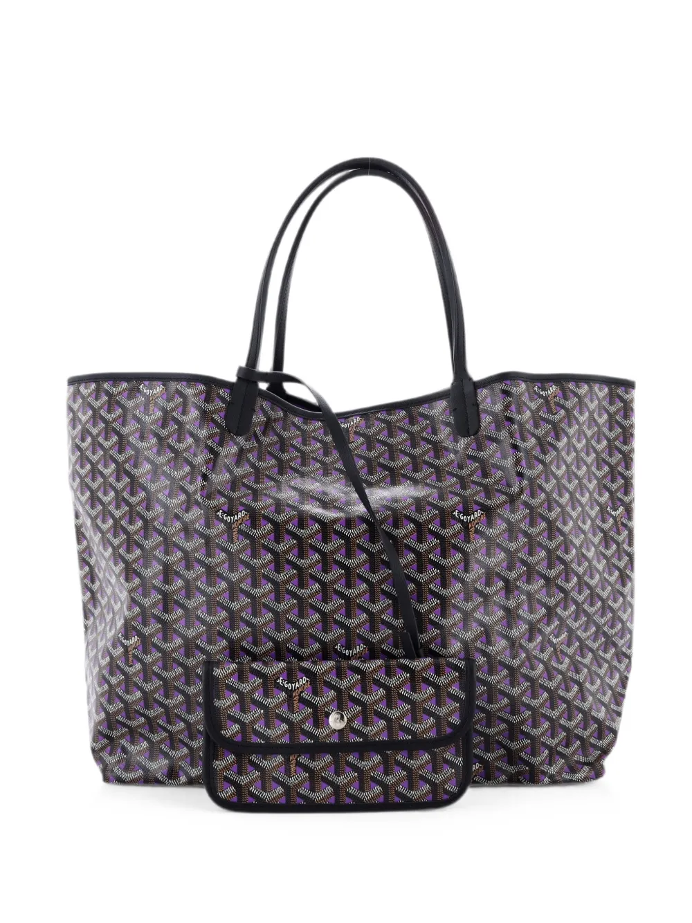 Goyard Pre-Owned Borsa tote Saint Louis Claire Voie GM in tela cerata - Viola