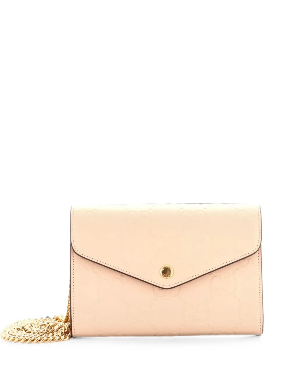Gucci Pre-Owned Borsa a spalla in pelle Guccissima con catena - Toni neutri
