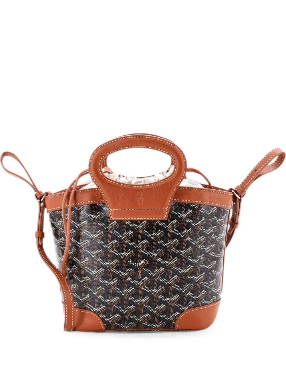Goyard Pre-Owned Borsa tote Beluga mini in tela cerata - Marrone