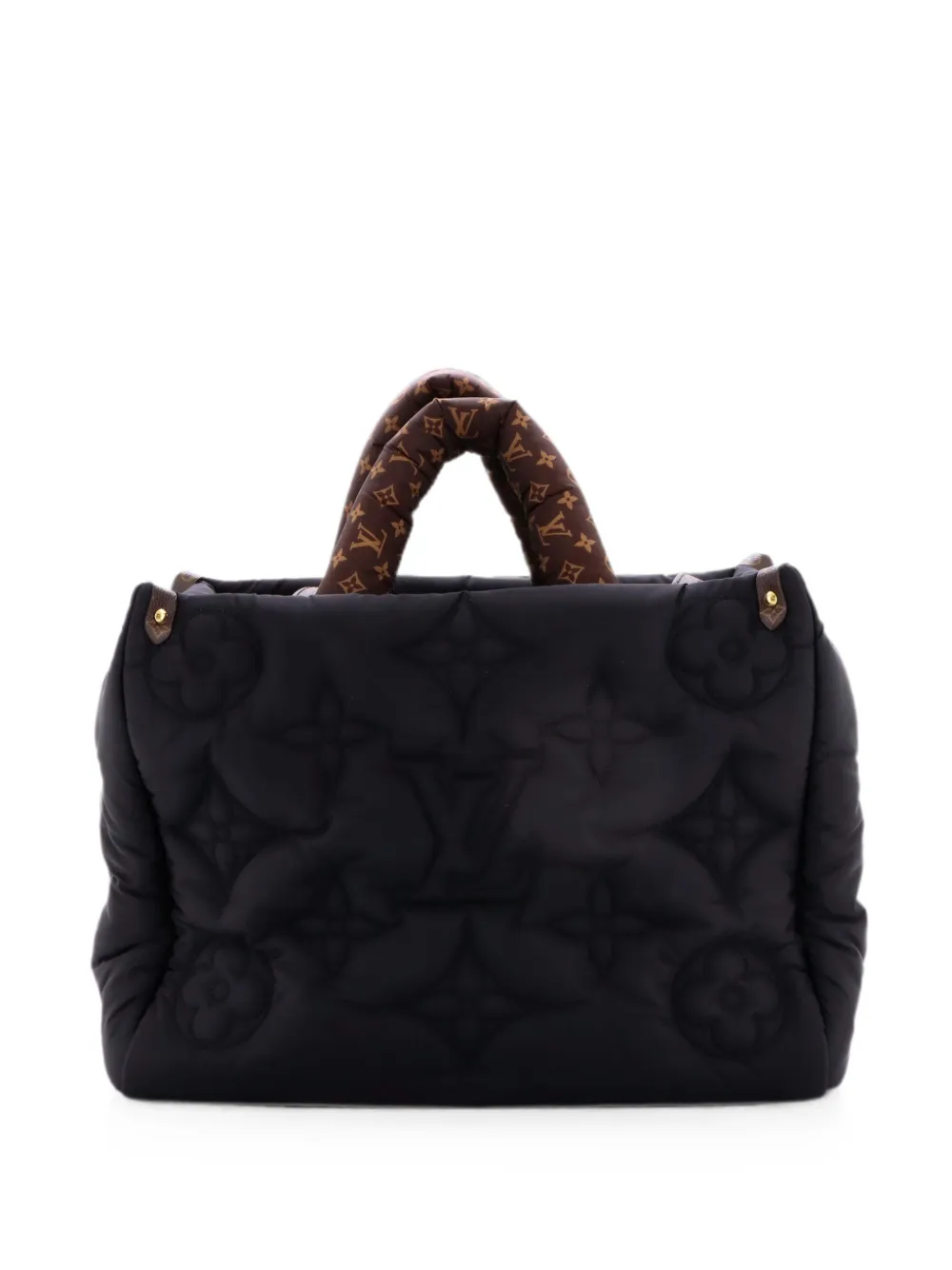 Louis Vuitton Pre-Owned Borsa a tracolla Pillow OnTheGo MM in nylon trapuntato con monogramma - Nero