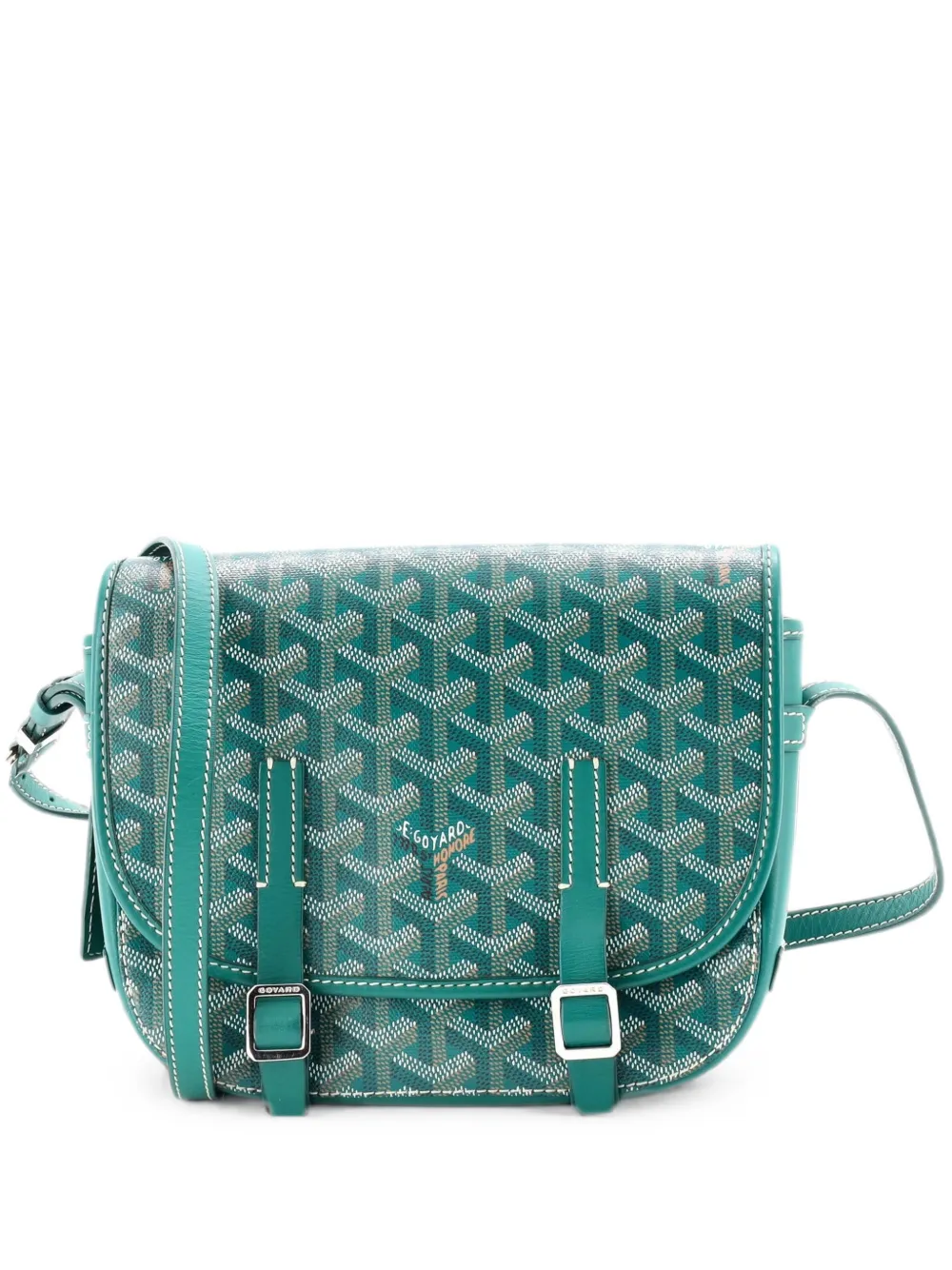 Goyard Pre-Owned Borsa a tracolla Belvedere PM in tela cerata - Verde