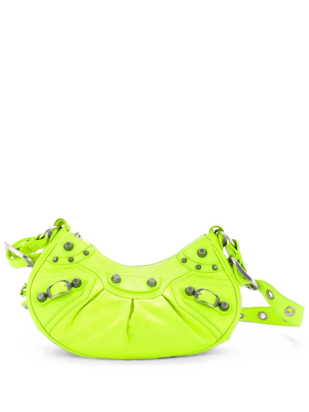 Balenciaga Pre-Owned Borsa a spalla Le Cagole XS in pelle con borchie - Giallo