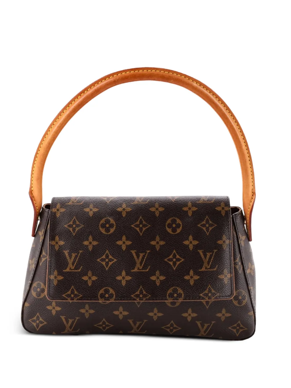 Louis Vuitton Pre-Owned Looping Handbag Monogram Canvas Mini satchel - Braun