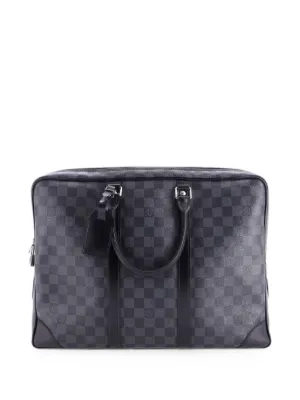 Louis Vuitton Pre-Owned ポルトドキュマン ジュール バッグ ダミエ
