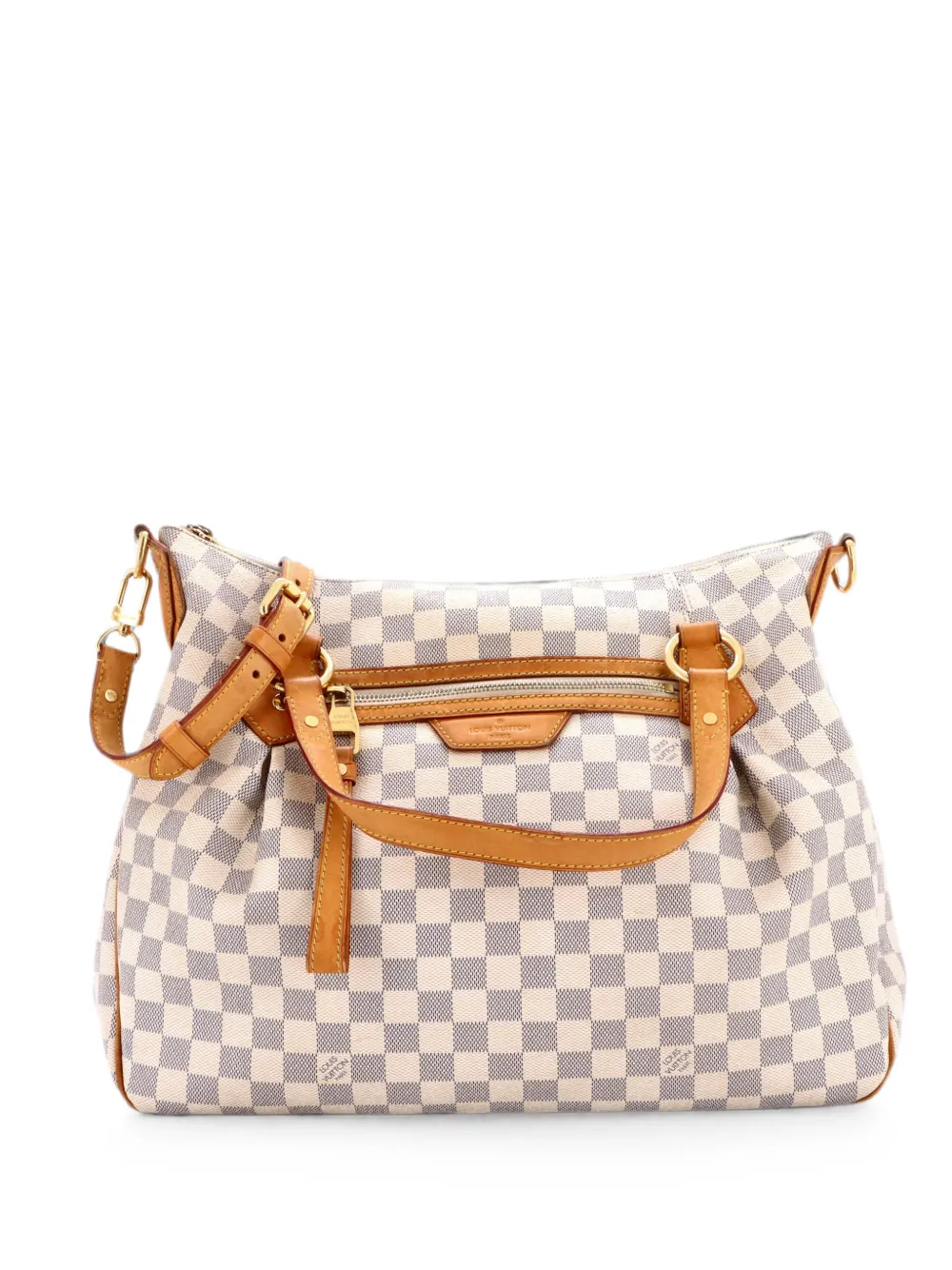 Louis Vuitton Pre-Owned Borsa a mano Evora MM in tela Damier - Bianco
