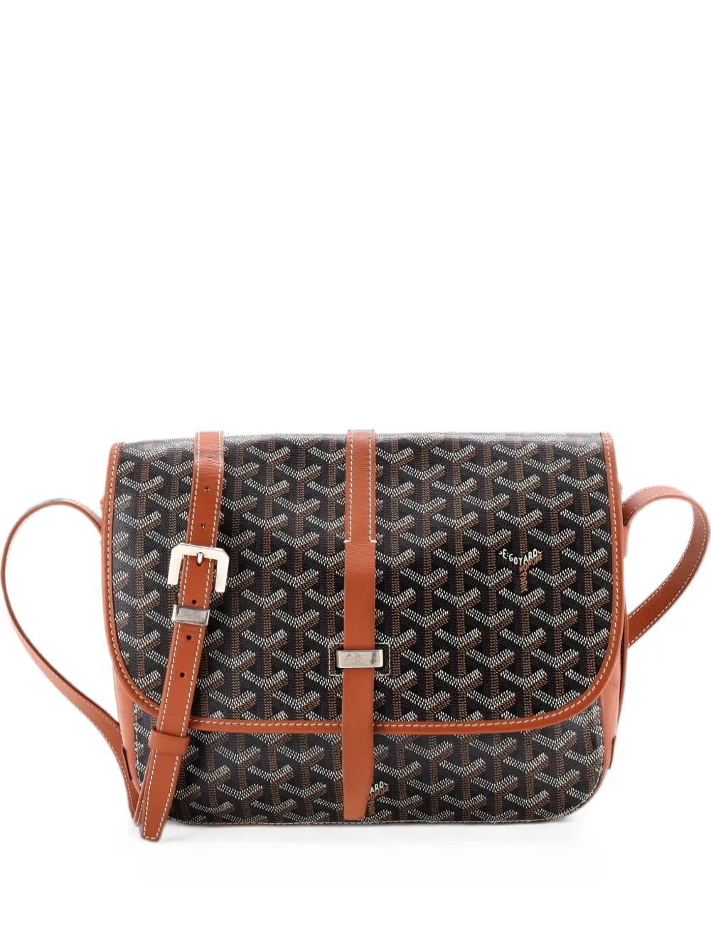 Goyard Pre-Owned Belvedere II Messenger Bag Coated Canvas MM crossbody bag - Brown