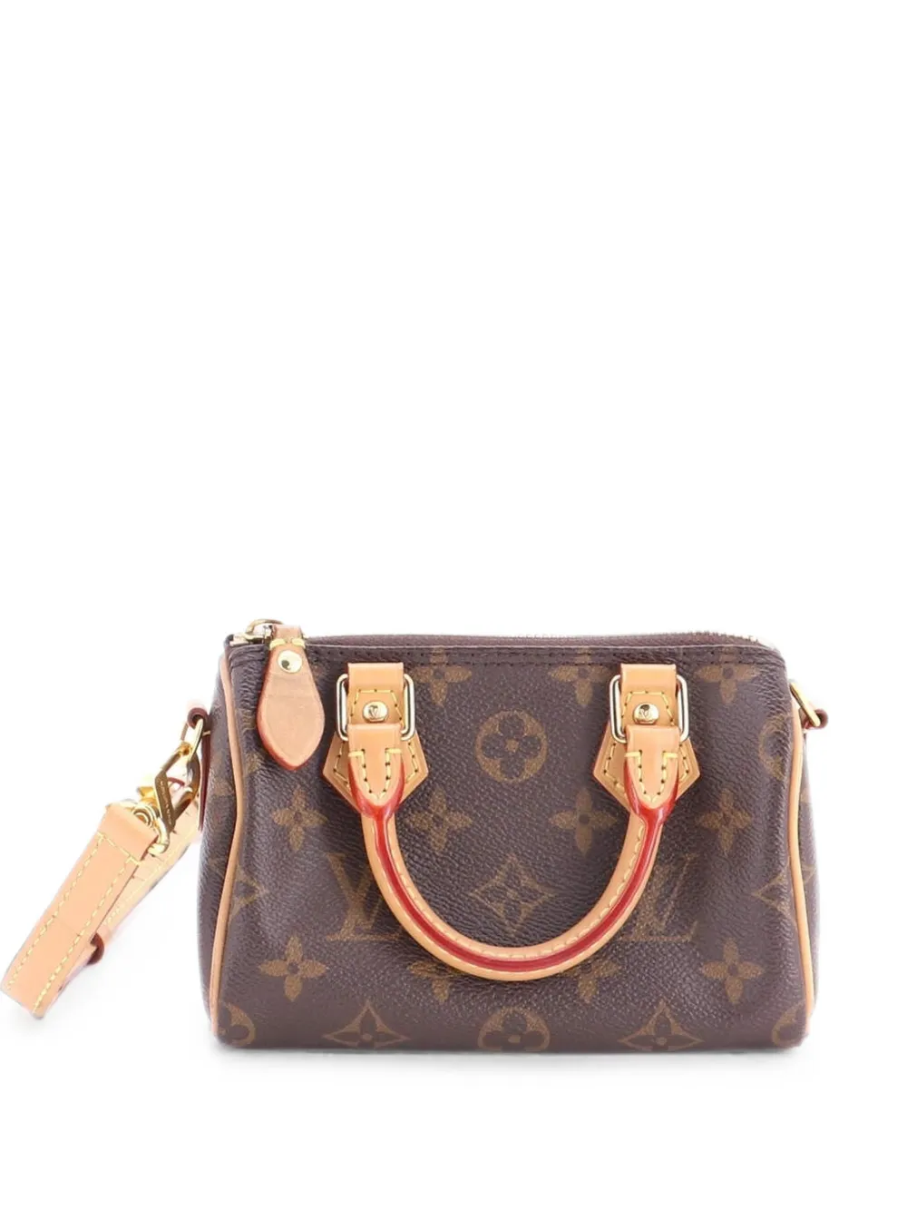 Louis Vuitton Pre-Owned Borsa a tracolla Speedy Bandouliere NM nano in tela con monogramma - Marrone