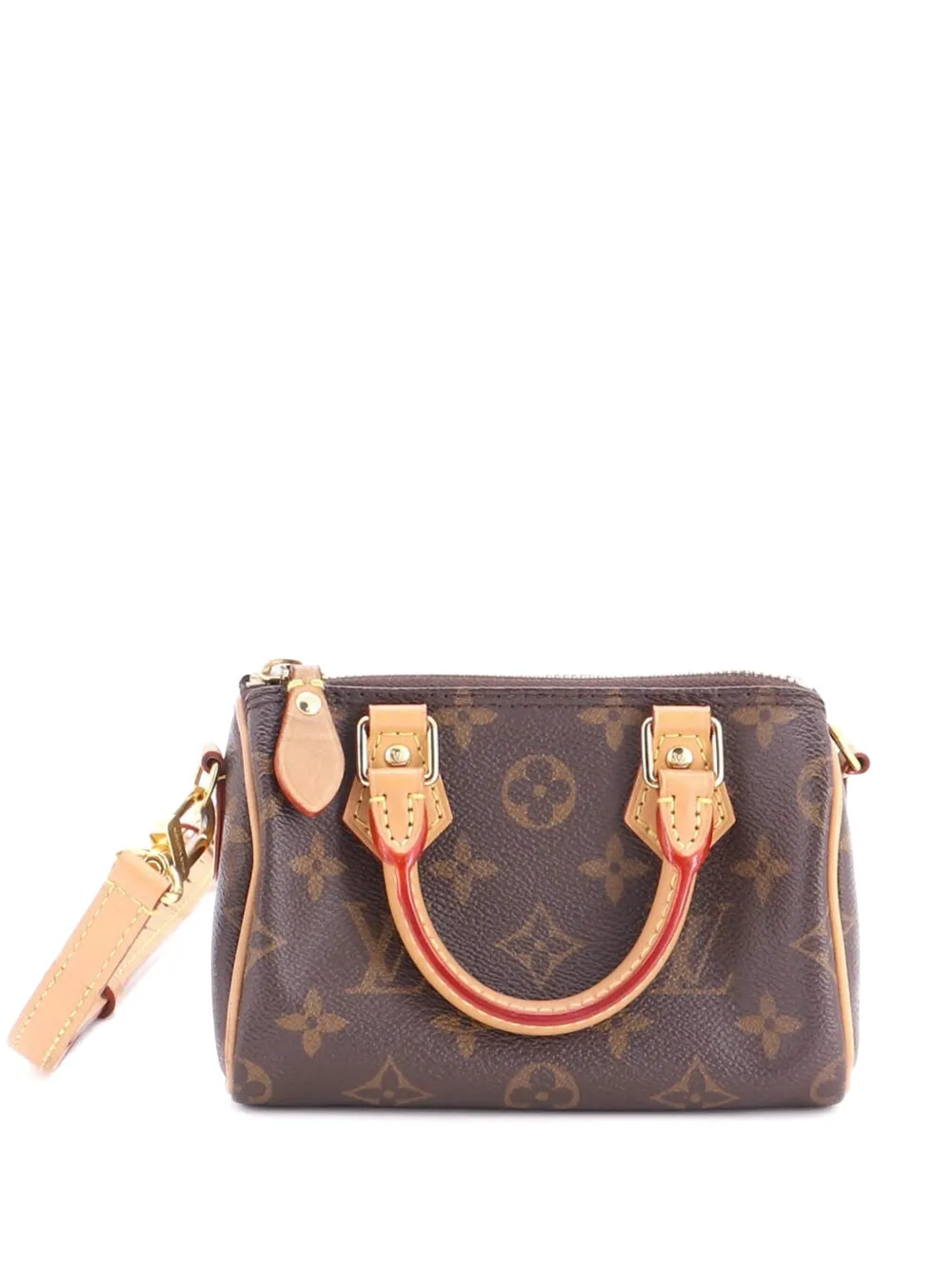 Louis Vuitton Pre-Owned Borsa a tracolla Speedy Bandouliere NM nano in tela con monogramma - Marrone