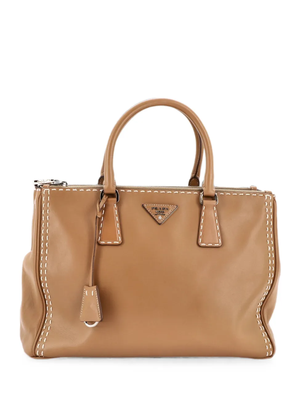 Prada Pre-Owned Borsa a tracolla Galleria media in pelle - Marrone