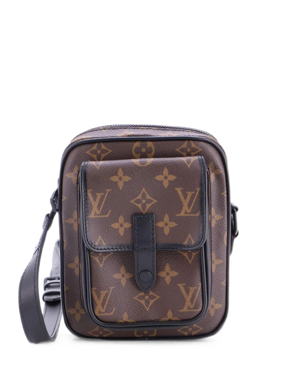Louis Vuitton Pre-Owned Christopher Wearable Wallet Macassar Monogram Canvas crossbody bag - Braun