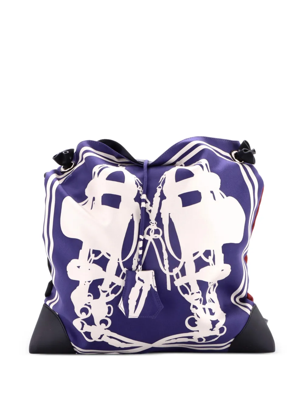 Hermès Pre-Owned PM Silky City Umhängetasche mit Print - Blau