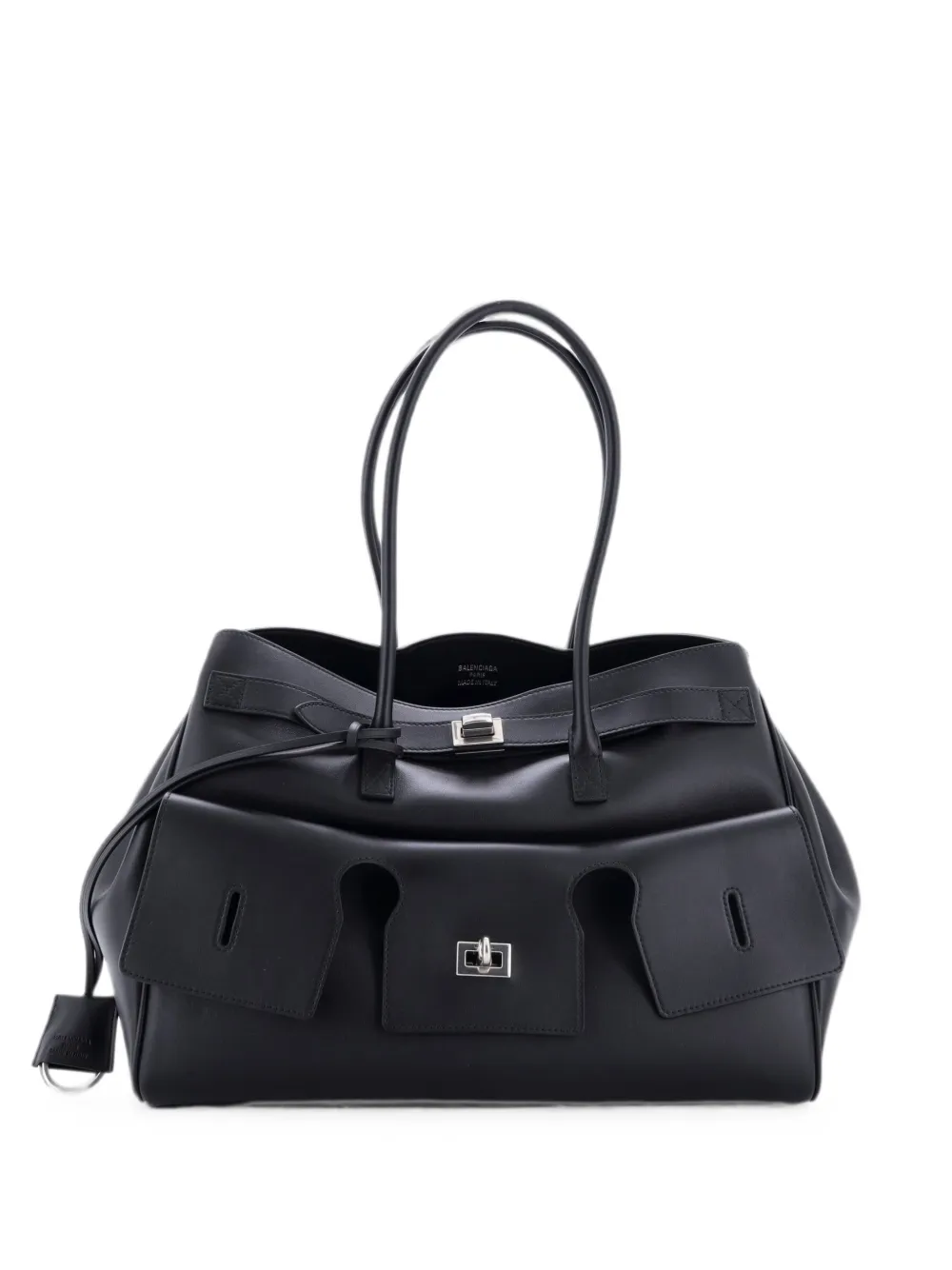 Balenciaga Pre-Owned Borsa tote Bel Air Carry All media in pelle - Nero