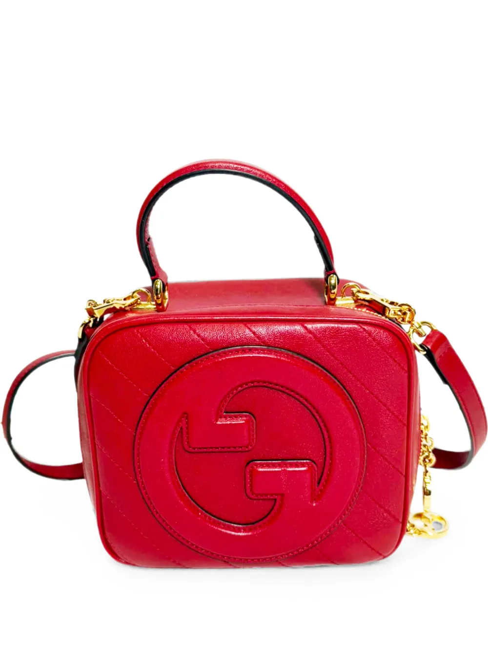 Gucci Pre-Owned small Blondie leather tote bag - Rosso