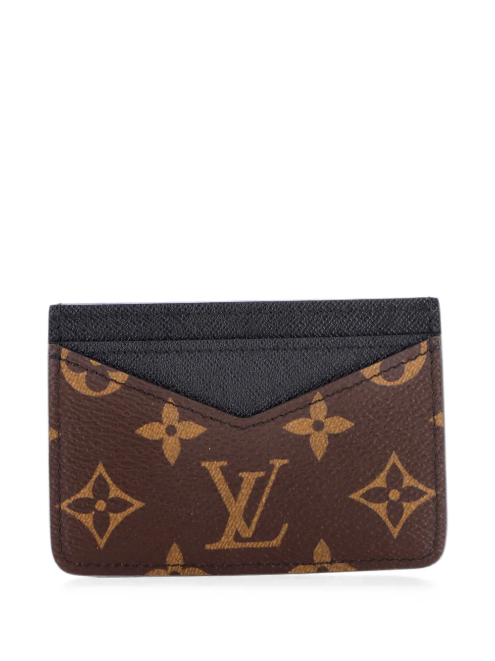 Louis Vuitton Pre-Owned Neo Macassar Monogram Canvas-Kartenetui - Schwarz