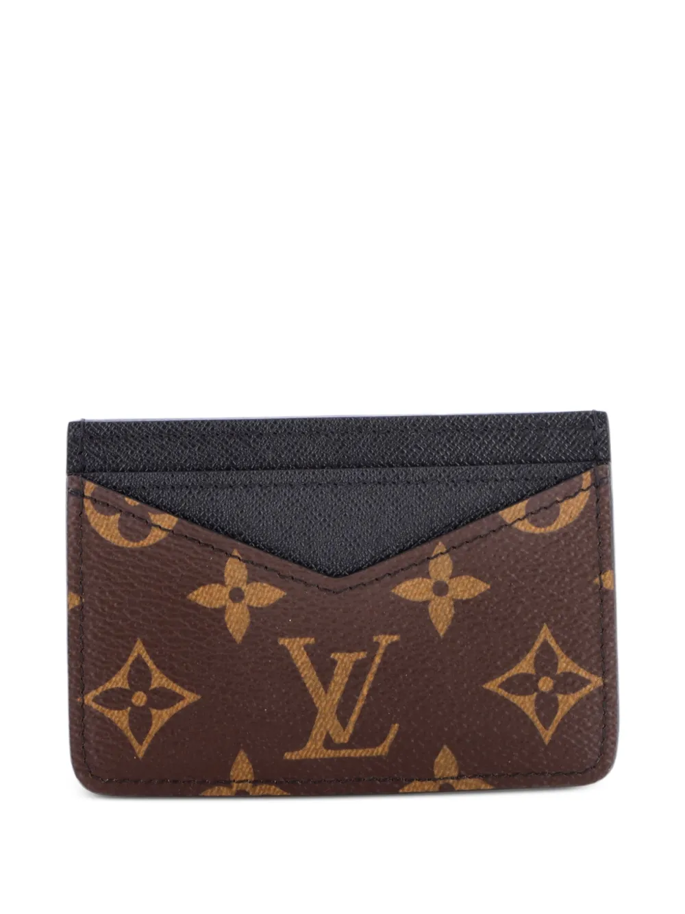 Louis Vuitton Pre-Owned Neo Macassar Monogram Canvas-Kartenetui - Schwarz