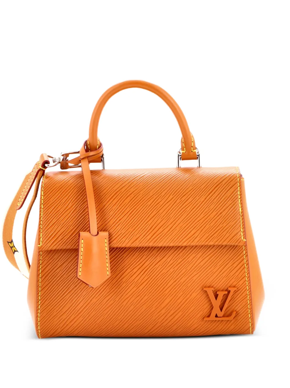 Louis Vuitton Pre-Owned Borsa a mano Cluny mini in pelle Épi con manico - Marrone