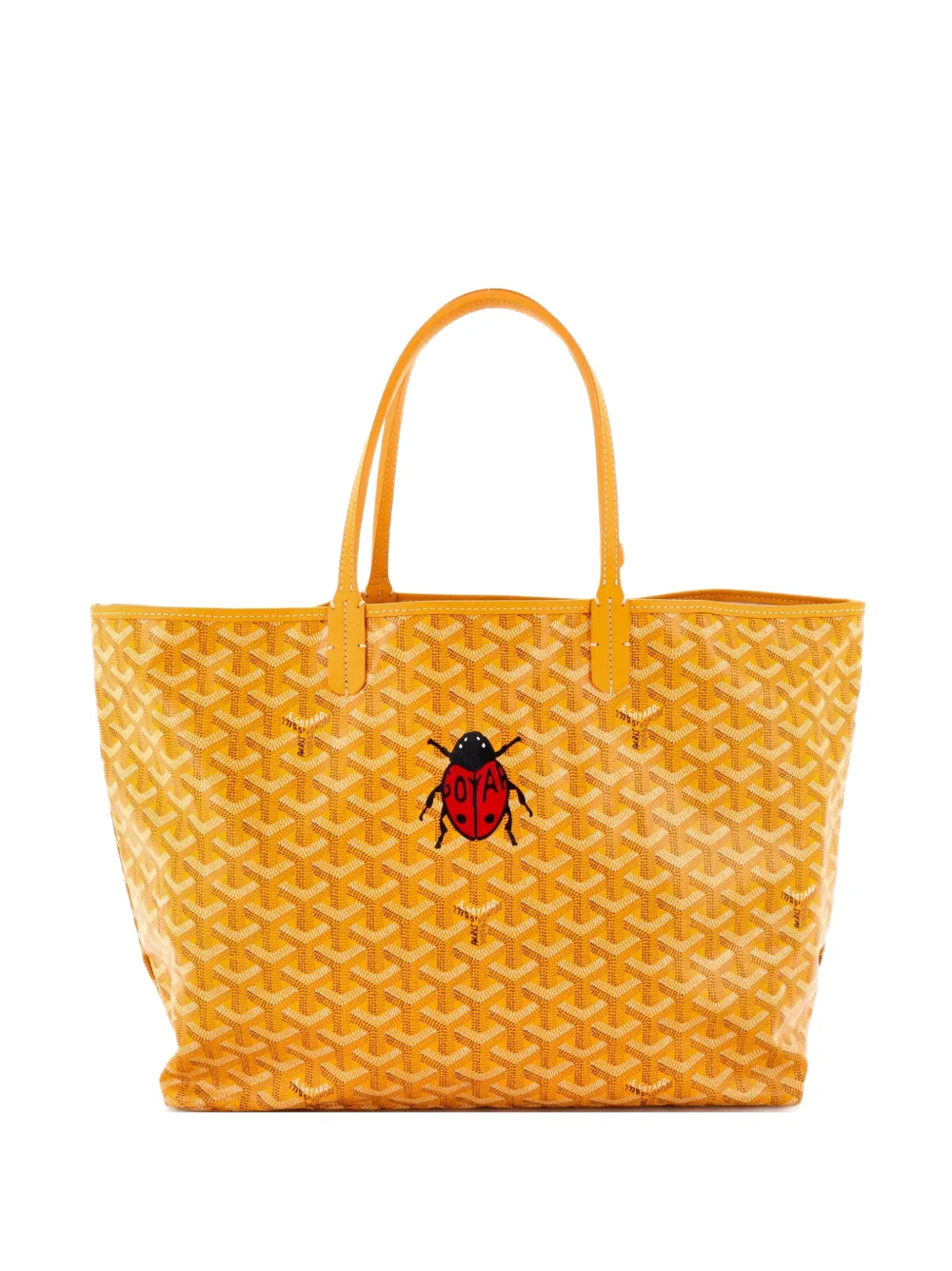 Goyard Pre-Owned Borsa tote Saint Louis PM in tela cerata con stampa - Giallo