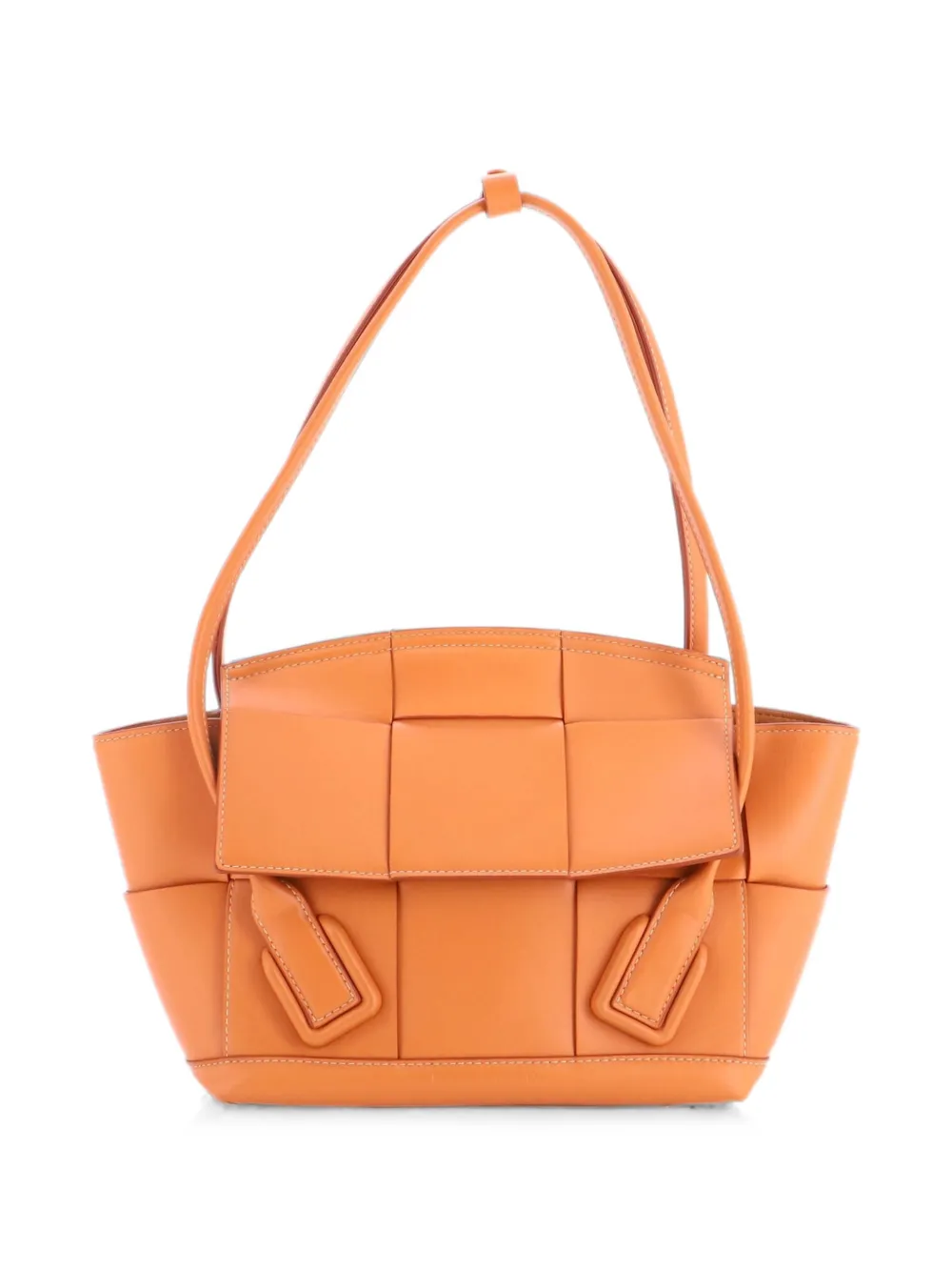 Bottega Veneta Pre-Owned Kleine Arco Bag Maxi Intrecciato Schultertasche - Braun